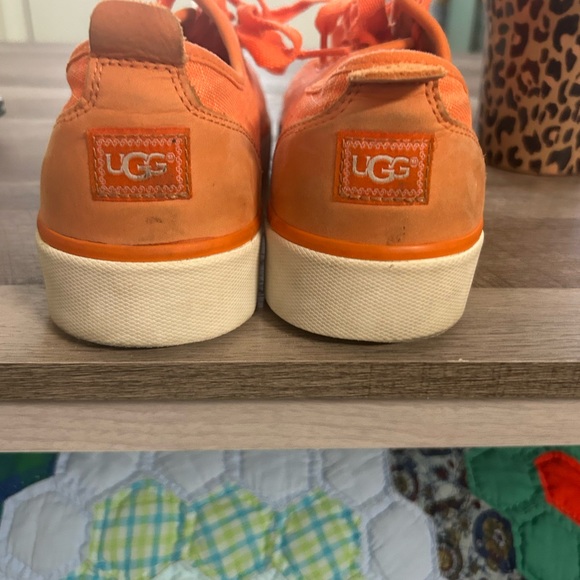 UGG Orange and Cream Sneakers - Picture 3 of 6